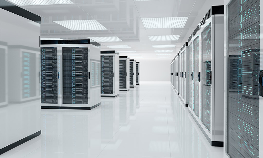 Data Centre with server racks