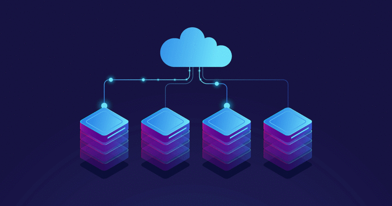 Cloud network illustration