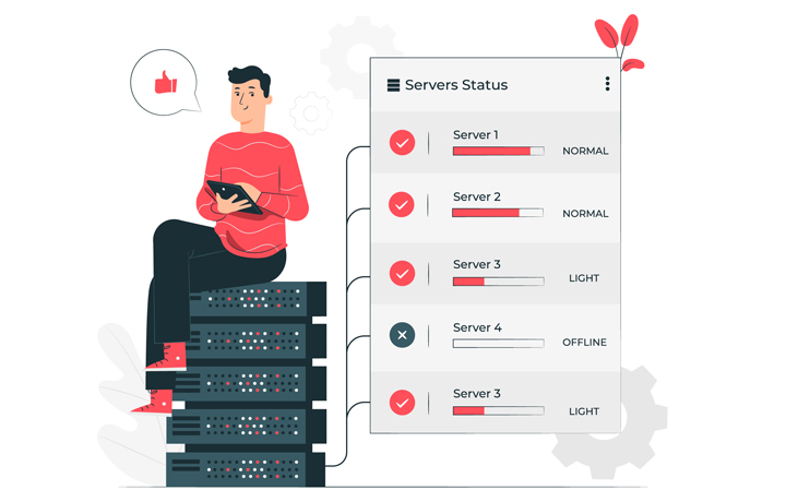 Disaster recovery with server status