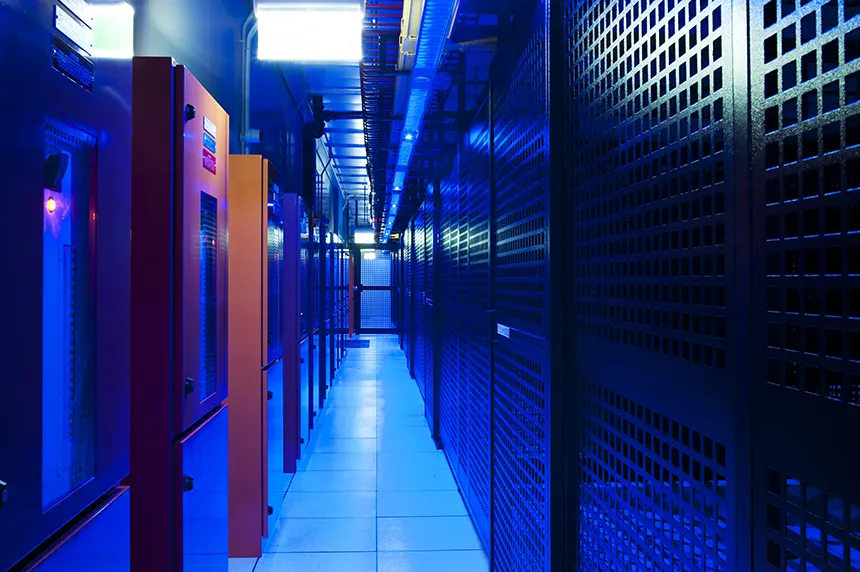 Data Centre hallway