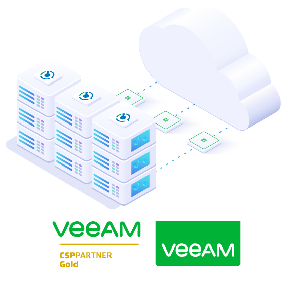 Cloud showing connection between a group of servers